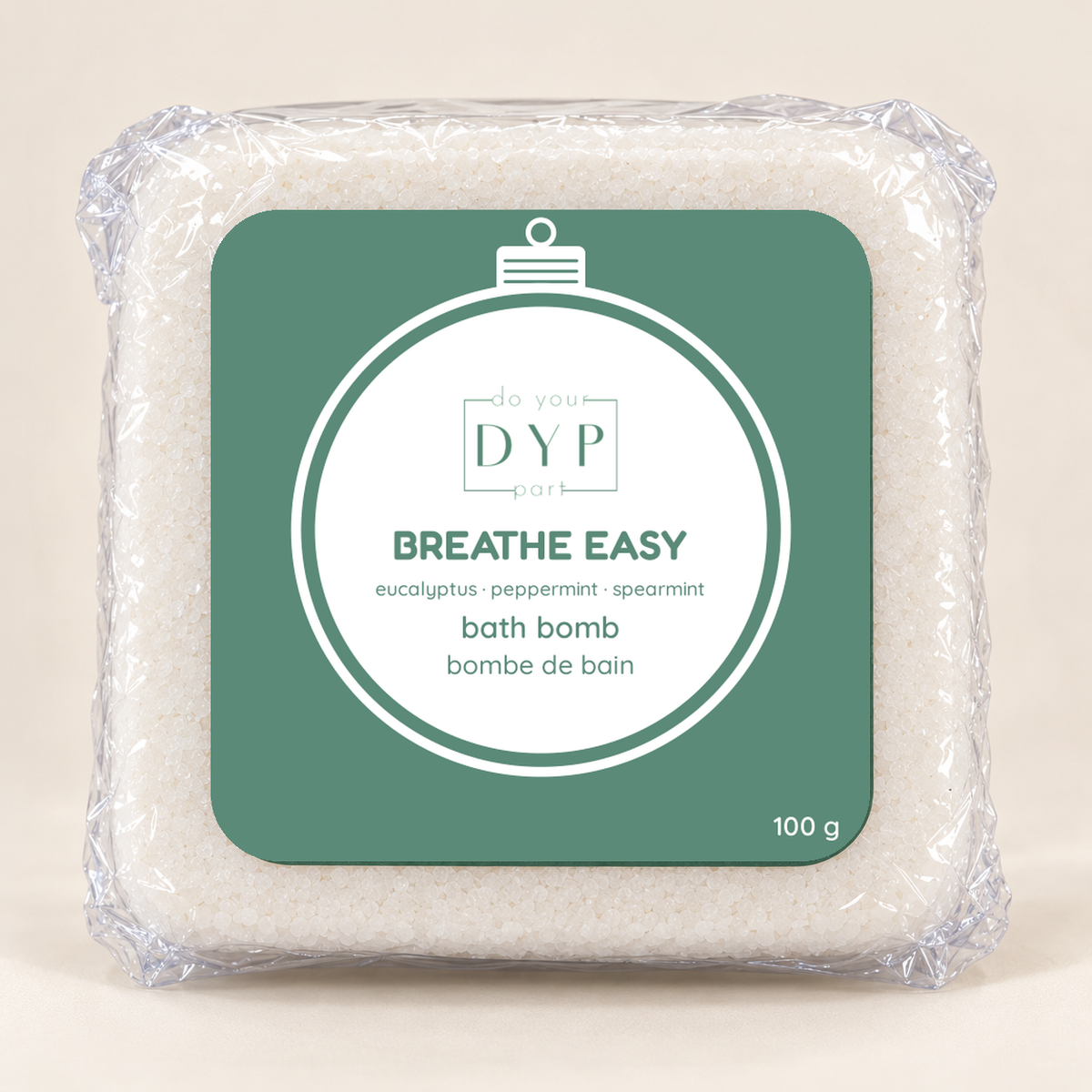Fizz-mas Day 1 Breathe Easy bath bomb – eucalyptus, peppermint, spearmint
